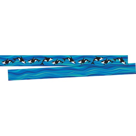 Barker Creek Sea & Sky Whales Double-Sided Border, 12/set 929